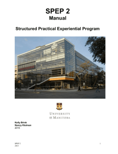 SPEP 2 Manual - University of Manitoba
