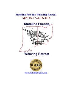 Stateline Friends Weaving Retreat