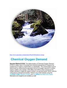 2006 10 23 Chemical oxygen demand (for students)