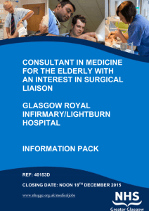 consultant in medicine for the elderly with an interest in surgical