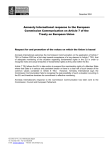 The role of the European network of