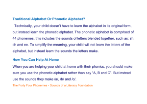 Traditional Alphabet Or Phonetic Alphabet