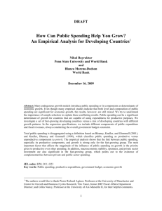 HOW PUBLIC SPENDING CAN HELP YOU GROW