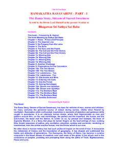 Rama Katha Rasavahini Part - Sri Sathya Sai Baba Website