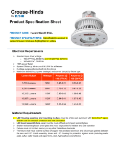 Product Specification Sheet PRODUCT NAME: Hazard•Gard® EVLL