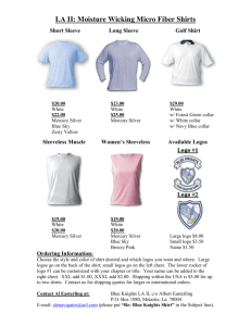 Styles and colors of Micro Fiber Shirts offered