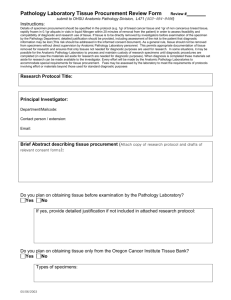 Pathology Laboratory Tissue Procurement Review Form Review