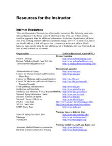 Resources for the Instructor