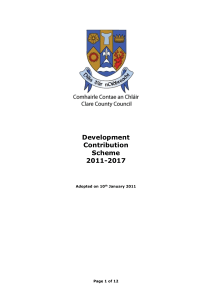Development Contribution Scheme 2011-2017