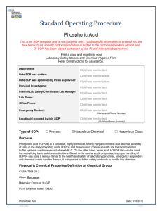 Phosphoric Acid - UCLA David Geffen School of Medicine