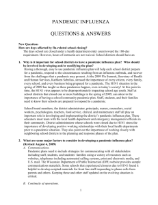 Pandemic Influenza Questions & Answers