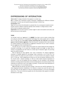 Expressions of Interaction