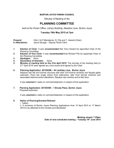 Minutes of 19th May 2015 - Burton Joyce Parish Council