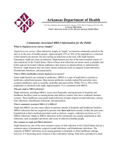CA-MRSA Information for the Public