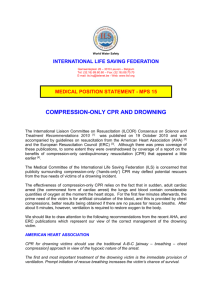 Compression-Only CPR and drowning