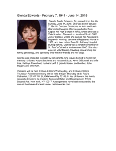 Glenda Edwards - February 7, 1941 - June 14, 2015