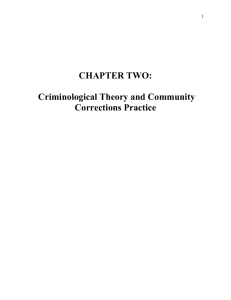 Criminological Theory and Community