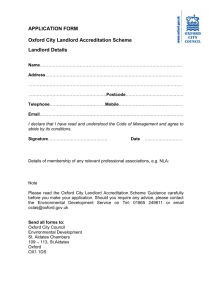 application form - Oxford City Council
