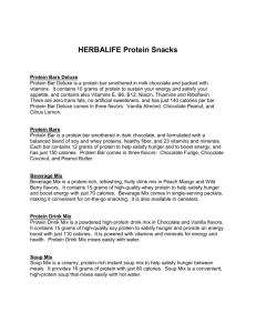 HERBALIFE Protein Snacks – Ditch the Bad Carbs