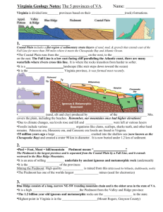 Virginia Geology Notes: