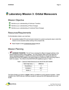 Laboratory Mission 3: Orbital Maneuvers