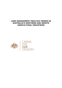 Land management practice trends in Australia`s northern and