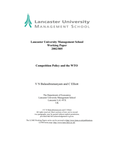 Lancaster University Management School Working Paper 2002/005