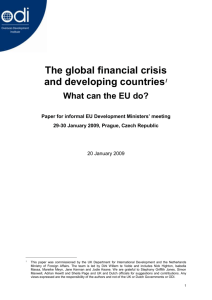 Appendix 1 The Global Financial Crisis: main areas of