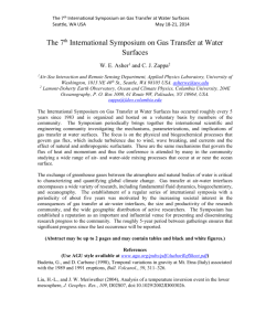 The 7th International Symposium on Gas Transfer at Water Surfaces
