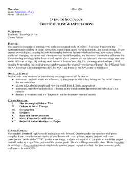 Sociology course list picture