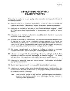 INSTRUCTIONAL POLICY 114