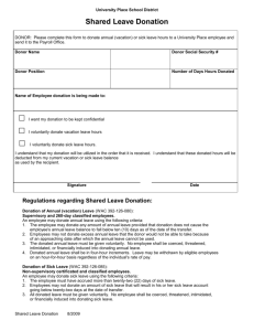 Shared Leave Form - University Place School District