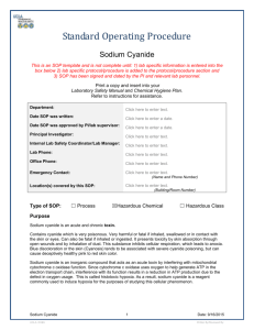 Sodium cyanide - UCLA David Geffen School of Medicine