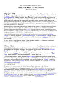 High-yield Debt From Wikipedia, The Free Encyclopedia