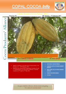 No. 477 - Cocoa Producers` Alliance
