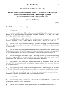 RECOMMENDATION ITU-R S.1591 - Sharing of inter