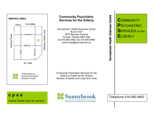 Community Psychiatric Services for the Elderly Brochure and Map