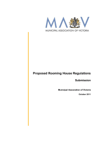 Proposed Rooming House Regulations