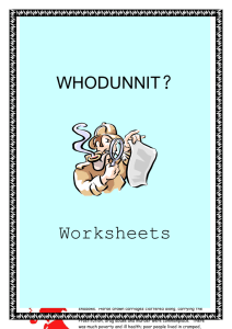 Whodunnit Resource booklet - Hertfordshire Grid for Learning