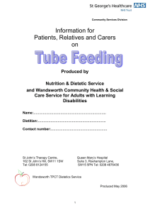 How could tube feeding help me?