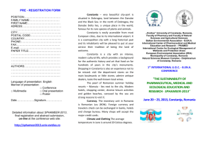 REGISTRATION FORM - Balkan Environmental Association