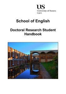 English Doctoral Researcher Handbook