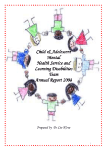 Child & Adolescent Mental - Weston Area Health NHS Trust