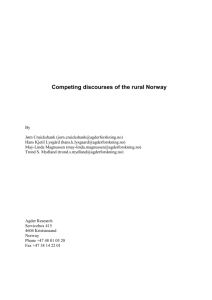 Competing discourses of the rural Norway