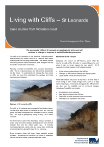 Living with cliffs - St Leonards - Department of Environment, Land