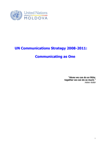 UN Communications Strategy 2008-2011