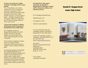 Brochure - Ronald W. Reagan / Doral Senior High School