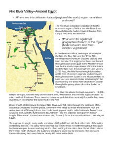 Nile River Valley—Ancient Egypt