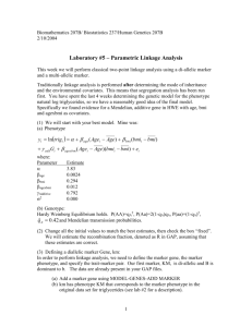 Parametric Linkage Analysis
