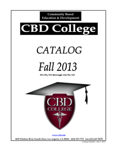 CBD Catalog - CBD College
